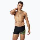Vyriškos plaukimo trumpikės Speedo Medley Logo Aquashort black/hyper yellow