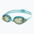 Moteriški plaukimo akiniai Speedo Vanquisher 3.0 Mirrored bachelor button/celeste/gold mirror