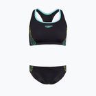 Moteriškas dviejų dalių plaukimo kostiumas Speedo Placement hyper yellow