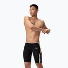 Vyrų plaukimo šortai Speedo Fastskin LZR Intent 2.0 Jammer black/molten blur/hyper yellow