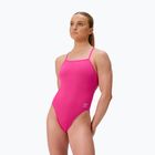 Moteriškas vientisas maudymosi kostiumėlis Speedo FL Solid V-Back flare pink