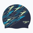 Plaukimo kepuraitė Speedo Printed Silicone peacoat/pale clover/mayan blue