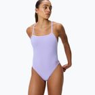Moteriškas vientisas plaukimo kostiumėlis Speedo FL Solid V-Back 2.0 bright lavender