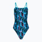 Moteriškas vientisas plaukimo kostiumėlis Speedo Printed Web Back canyon ombre/black