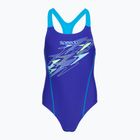 Vaikiškas vientisas maudymosi kostiumėlis Speedo Medley Logo Medalist sapphire/mayan blue