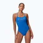 Moteriškas vientisas plaukimo kostiumas Speedo Endurance+ Logo Thin Strap Turkish Sea