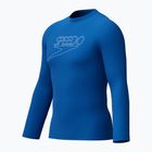 Vyriški maudymosi marškinėliai su ilgomis rankovėmis Speedo Endurance+ Logo Rash Guard Turkish Sea