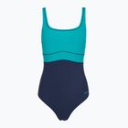 Moteriškas vientisas maudymosi kostiumėlis Speedo Shaping Contour Eclipse peacock teal/peacoat
