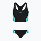 Moteriškas vientisas maudymosi kostiumėlis Speedo Colourblock Splice 2.0 anthracite/mayanblue