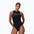 Moteriškas vientisas maudymosi kostiumėlis Speedo Endurance+ Logo Hydrasuit anthracite