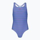 Vaikiškas vientisas maudymosi kostiumėlis Speedo Stripe Print Medalist periwinkle blue