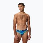 Vyriškos plaukimo glaudės Speedo Hyperboom Print Brief 2.5" peacoat/deep sapphire