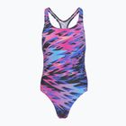 Vaikiškas vientisas plaukimo kostiumėlis Speedo Hyperboom Print Medalist anthracite
