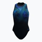 Moteriškas vientisas maudymosi kostiumėlis Speedo Print Hydrasuit anthracite
