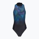 Moteriškas vientisas maudymosi kostiumėlis Speedo Print Hydrasuit anthracite