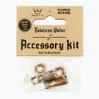 Vožtuvo dangtelis Peaty's X Chris King MK2 Tubeless Valves Accessory Kit bourbon