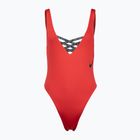 Nike Sneakerkini U-Back moteriškas vientisas maudymosi kostiumėlis raudonas NESSC254-614