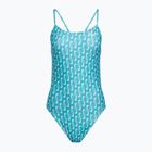 Moteriškas vientisas plaukimo kostiumas Nike Hydrastrong Multi Print Cutout blue