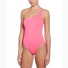Moteriškas vientisas plaukimo kostiumas Nike Essential Asymmetrical hyper pink