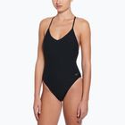 Moteriškas vientisas plaukimo kostiumas Nike Swoosh Link Y-Back black