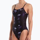 Moteriškas vientisas maudymosi kostiumėlis Nike Hydrastrong Cutout purple