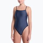 Moteriškas vientisas maudymosi kostiumėlis Nike Ocean Bound Ripple Texture Square Neck slate