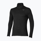 Vyriški bėgimo marškinėliai su ilgomis rankovėmis Mizuno Tech Thermal Charge Breath Thermo Half Zip Long Sleeve Tee black