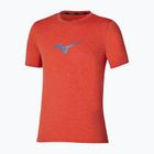 Vyriški bėgimo marškinėliai Mizuno Core Runbird Short Sleeve Tee orange