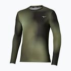 Vyriški bėgimo marškinėliai su ilgomis rankovėmis  Mizuno Core Graphic Long Sleeve Tee Forest Night
