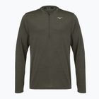 Vyriškas bėgimo džemperis Mizuno Core Impulse Half Zip Long Sleeve Tee forest night