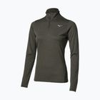 Moteriškas bėgimo džemperis Mizuno Core Impulse Half Zip Long Sleeve Tee forest night
