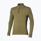 Vyriškas bėgimo džemperis Mizuno Active Warmalite Half Zip Long Sleeve Top martini olive