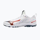 Vyriški teniso batai Mizuno Wave Drive Neo 4 white/insignia blue/orange