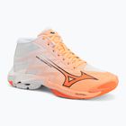 Tinklinio bateliai Mizuno Wave Lightning Elite Mid Flamingo Coral/Lava Orange/White