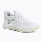 Moteriški tinklinio bateliai Mizuno Wave Momentum Pro white/aqua gray/ambrosia