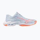 Moteriški tinklinio bateliai Mizuno Wave Lightning Elite blue finch/white/lava orange