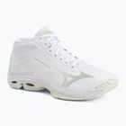Moteriški tinklinio bateliai Mizuno Wave Lightning Pro Mid white/aqua gray/ambrosia