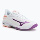 Moteriški teniso bateliai Mizuno Wave Exceed Court AC white/dahlia/lava orange