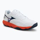 Vyriški teniso batai Mizuno Wave Enforce Court 2 AC white/insignia blue/orange