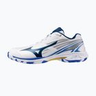 Moteriški badmintono bateliai Mizuno Wave Claw 4 white/dazzling blue/stargazer