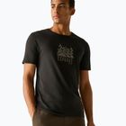 Vyriški marškinėliai REGATTA ClineIX black explore forest