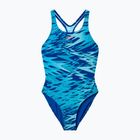 Vaikiškas vientisas maudymosi kostiumėlis Speedo Hyperboom Print Medalist night watch/hyper teal