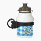 "Polisport Elephant" 350 ml jaunesniojo dviratininko butelis + krepšelis baltas/daugiaspalvis