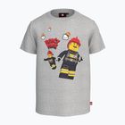 Vaikiški trekingo marškinėliai LEGO Lwtaylor 103 pilki 12010747