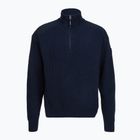 Vyriškas megztinis Dovre Ribbed Knit Half Zip navy