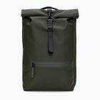 Miestinis kuprinė Rains Rucksack Rolltop 13 + 4 l green