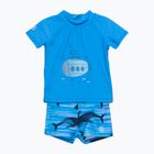 Marškinėliai + plaukimo šortai Spalva Vaikų rinkinys mėlyna CO7200897553
