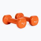 Meteor hanteliai 2 x 1 kg oranžiniai 30182