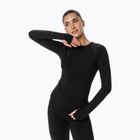 Moteriški treniruočių marškinėliai ilgomis rankovėmis Cardio Bunny  black