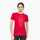 Moteriški termoaktyvūs marškinėliai Brubeck Outdoor Wool Pro raspberry